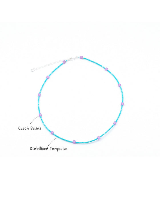 Quiet Support Stabilized Turquoise Necklace