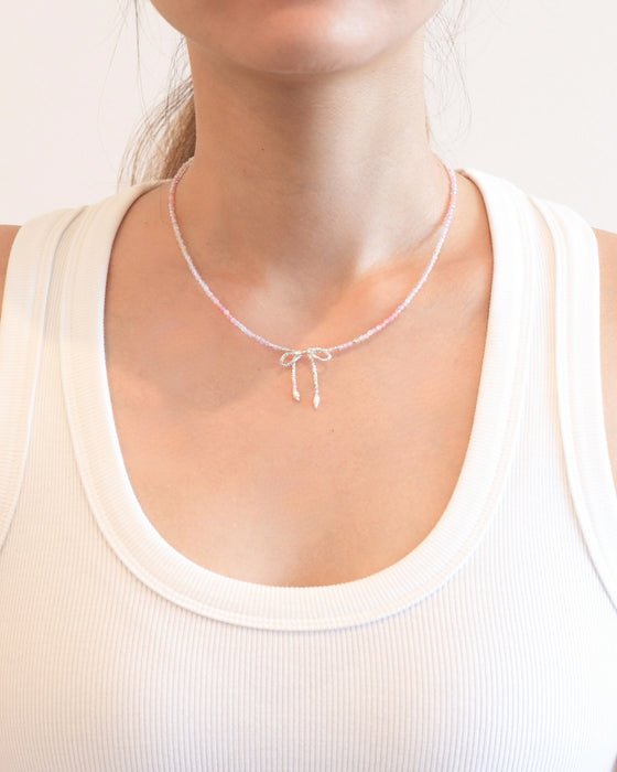 Soft Tie Sterling Silver Necklace