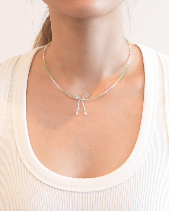 Soft Tie Sterling Silver Necklace