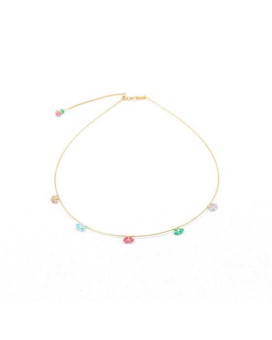 Flowers Along the Way Gold-Plated Choker