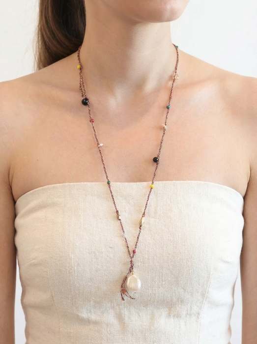 Collected Along the Way Baroque Pearl Necklace