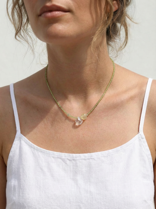 At Ease Prehnite Necklace