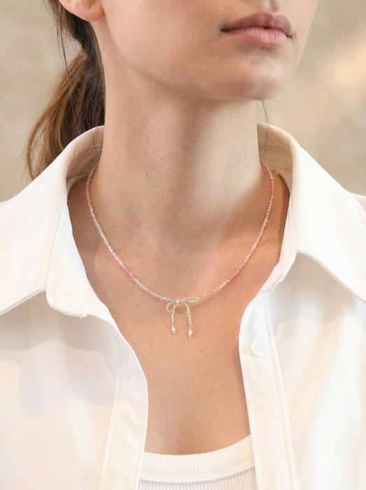 Soft Tie Sterling Silver Necklace