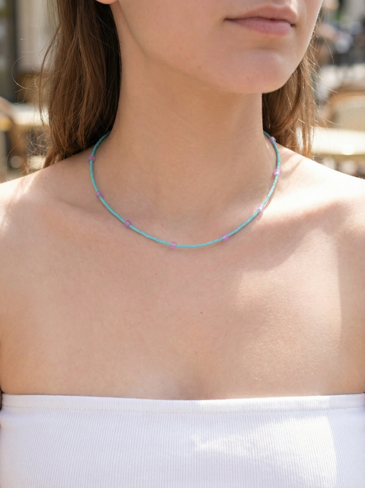 Quiet Support Stabilized Turquoise Necklace
