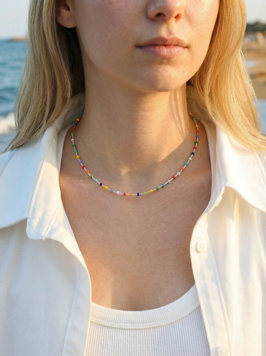 Summer Palette Sterling Silver Choker