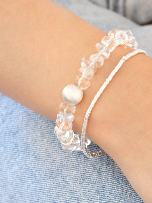 A Line of Light Clear Quartz Bracelet