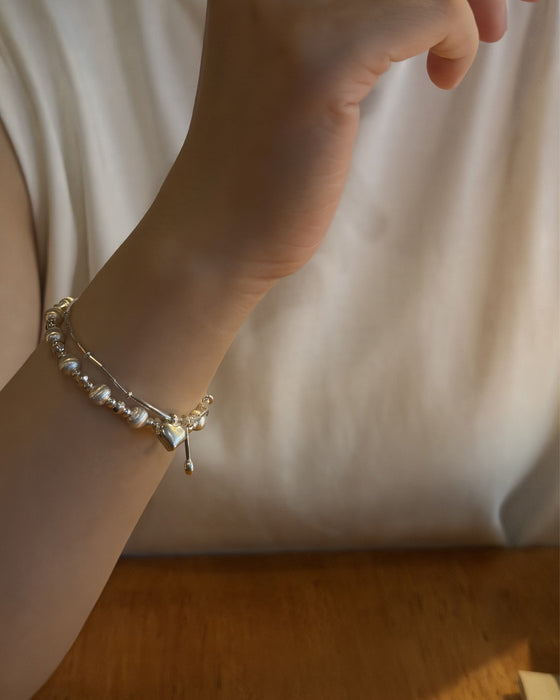 Silver Beads Bracelet