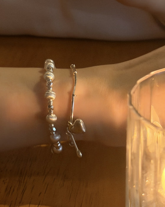 Silver Beads Bracelet