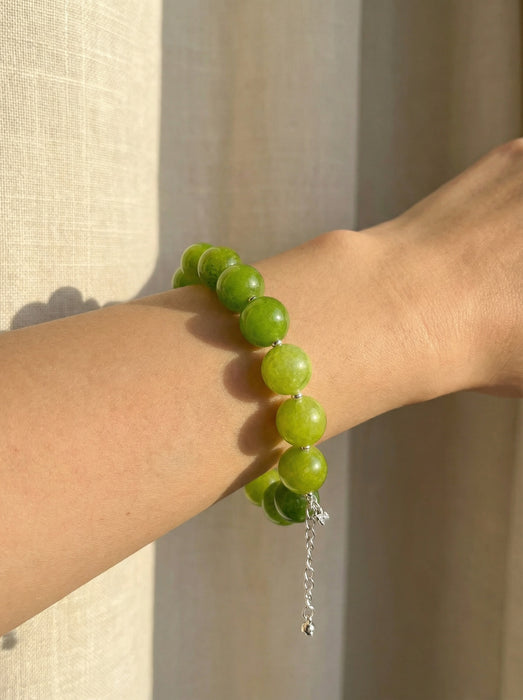 Sparkling Green Grape Bracelet