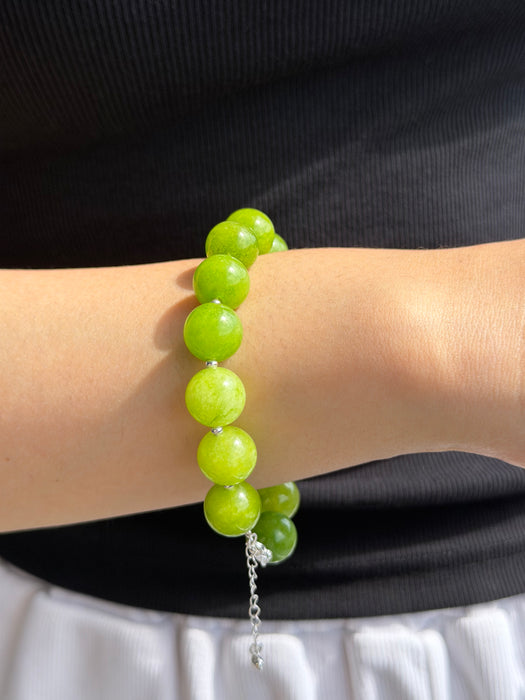 Sparkling Green Grape Bracelet